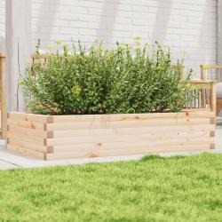Jardinière 110x60x23 cm bois de pin massif alsavelo