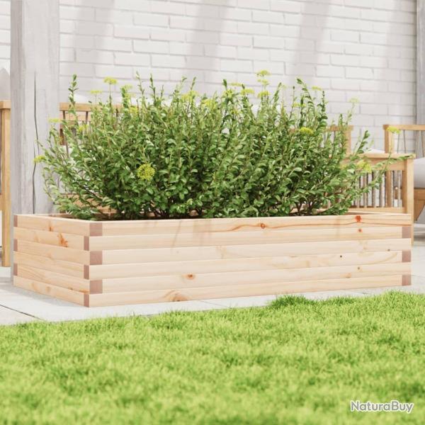 Jardinire 110x60x23 cm bois de pin massif alsavelo