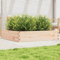 Jardinière 110x110x23 cm bois de pin massif alsavelo