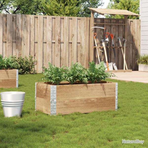 Jardinire 100x50 cm bois de pin massif alsavelo