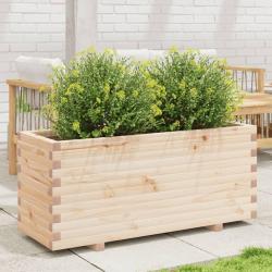 Jardinière 110x40x49,5 cm bois de pin massif alsavelo
