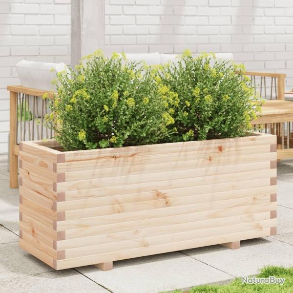 Jardinire 110x40x49,5 cm bois de pin massif alsavelo