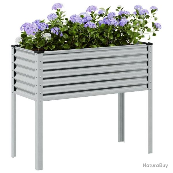 Jardinire 100x41x90 cm acier inoxydable alsavelo
