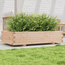 Jardinière 110x60x26,5 cm bois de pin massif alsavelo
