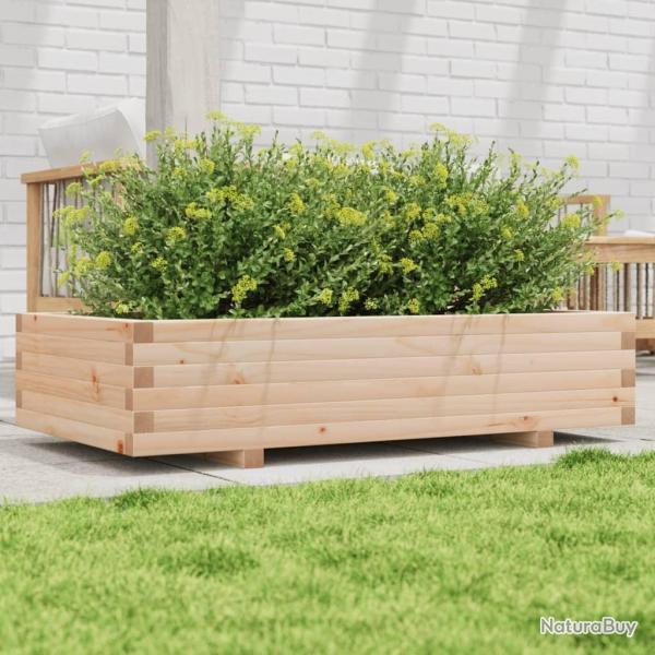 Jardinire 110x60x26,5 cm bois de pin massif alsavelo