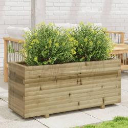 Jardinière 110x40x49,5 cm bois de pin imprégné alsavelo