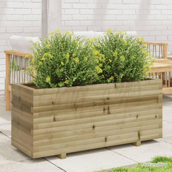 Jardinire 110x40x49,5 cm bois de pin imprgn alsavelo