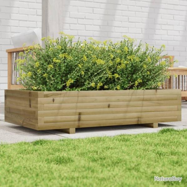 Jardinire 110x60x26,5 cm bois de pin imprgn alsavelo