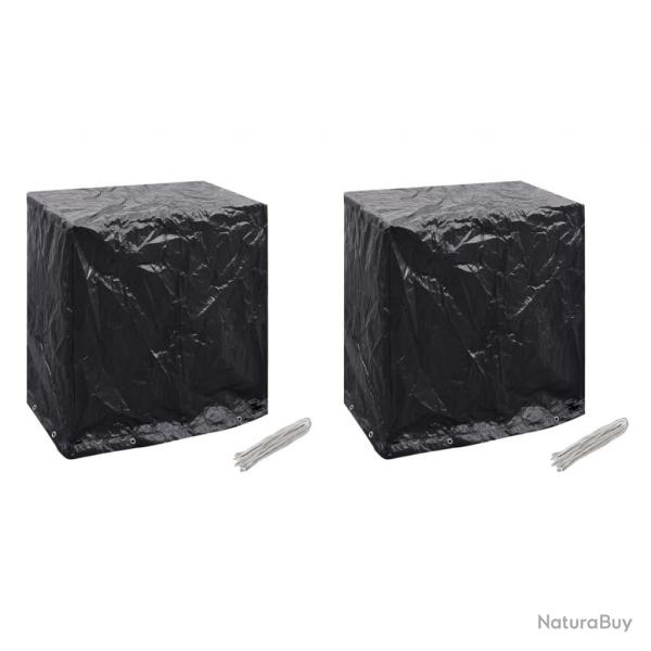 Housses de salon de jardin 2pcs Table de ping-pong 160x55x182cm alsavelo