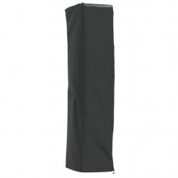 Housse de chauffage en forme de pyramide noir 58x58x228 cm alsavelo