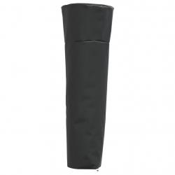 Housse de chauffage en forme de pyramide noir 86x47x241 cm alsavelo