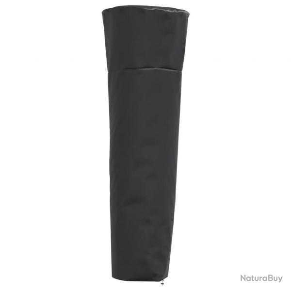 Housse de chauffage en forme de pyramide noir 86x47x241 cm alsavelo