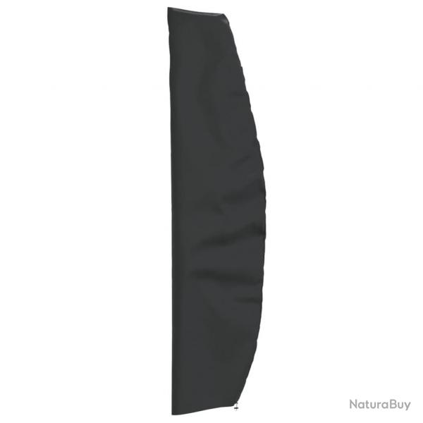 Housse de parapluie de jardin noir 265x50/70/40 cm oxford 420D alsavelo
