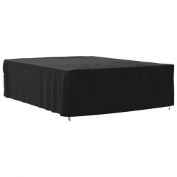 Housse de salon de jardin noir 350x260x90 cm oxford 420D