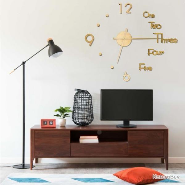 Horloge murale 3D Design moderne Dor 100 cm XXL alsavelo