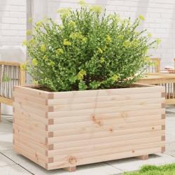 Jardinière 90x60x49,5 cm bois de pin massif alsavelo