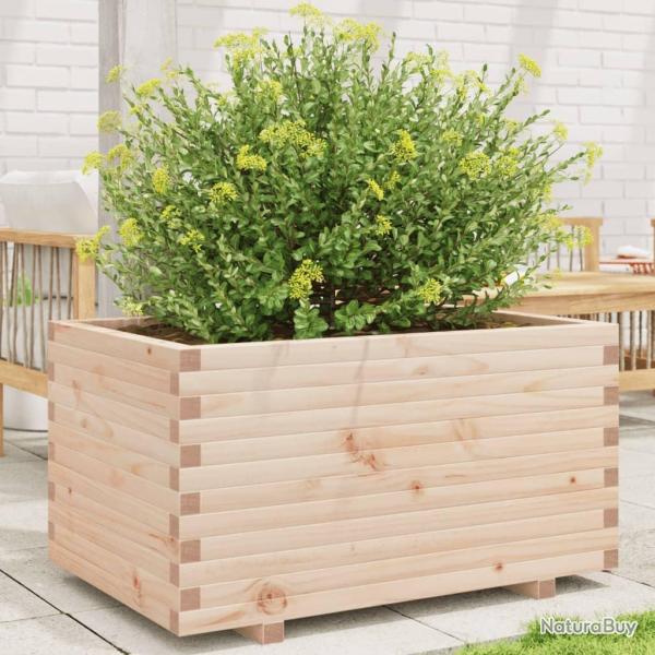 Jardinire 90x60x49,5 cm bois de pin massif alsavelo