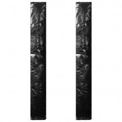Housses de parasol avec fermeture éclair 2 pcs PE 175 cm alsavelo
