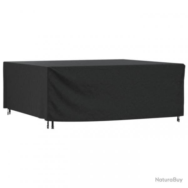 Housse de salon de jardin noir 250x210x90 cm impermable 420D