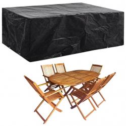 Housse de salon de jardin 8 oeillets 242x162x100 cm alsavelo