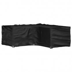 Housse de salon de jardin en forme de L 16 oeillets 215x215x70cm alsavelo