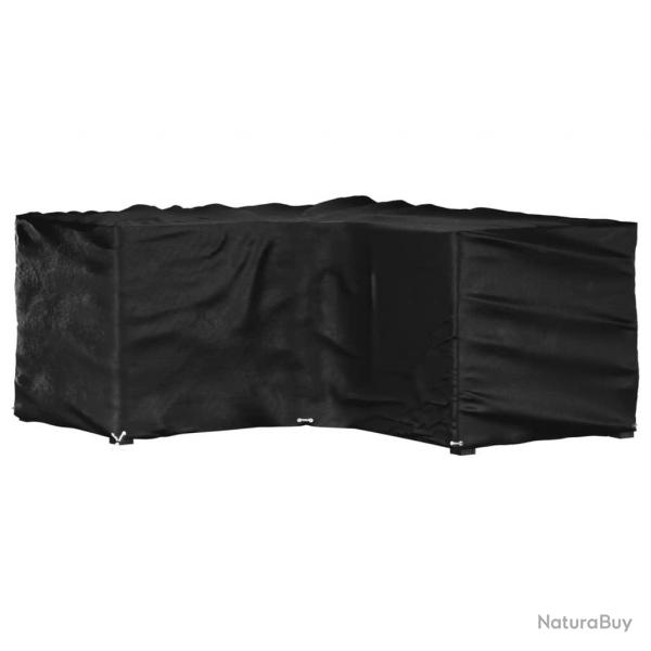 Housse de salon de jardin en forme de L 16 oeillets 215x215x90cm alsavelo