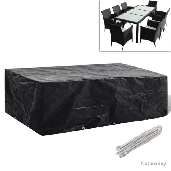 Housse de salon de jardin 8 oeillets 300 x 140 x 90 cm alsavelo