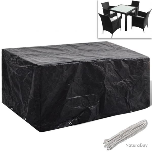 Housse de salon de jardin 8 oeillets 180 x 140 x 90 cm alsavelo