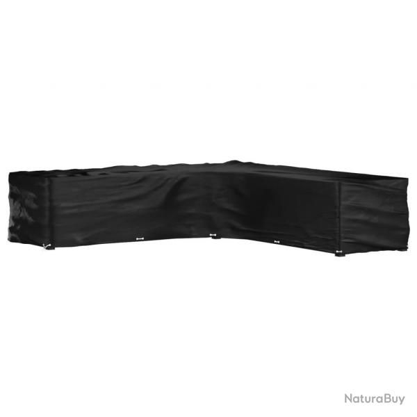Housse de salon de jardin en forme de L 20 oeillets 300x300x70cm alsavelo