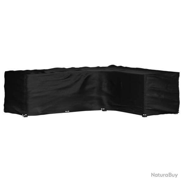 Housse de salon de jardin en forme de L 18 oeillets 285x220x80cm alsavelo