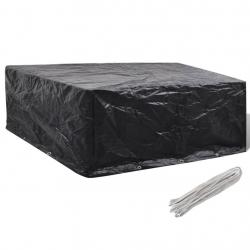 Housse de salon de jardin 10 oeillets 260x260x90 cm alsavelo