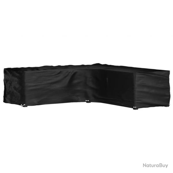 Housse de salon de jardin en forme de L 16 oeillets 285x285x70cm alsavelo