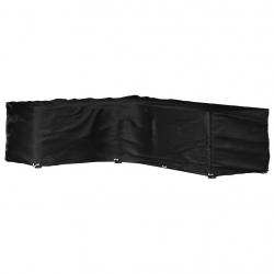 Housse de salon de jardin en forme de L 18 oeillets 220x285x80cm alsavelo