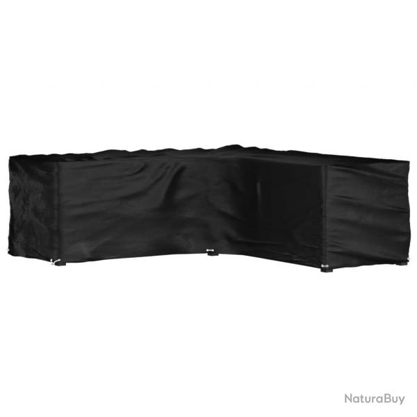 Housse de salon de jardin en forme de L 16 oeillets 285x285x90cm alsavelo