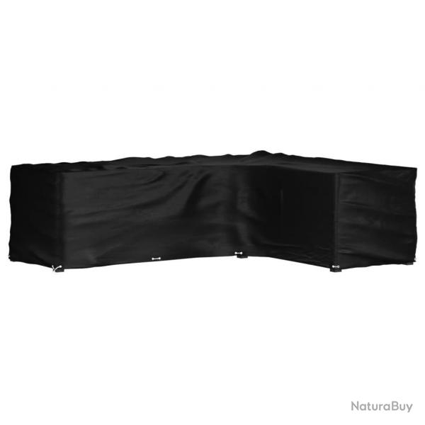 Housse de salon de jardin en forme de L 16 oeillets 260x210x80cm alsavelo