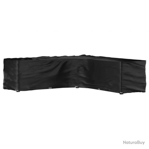 Housse de salon de jardin en forme de L 20 oeillets 300x300x90cm alsavelo