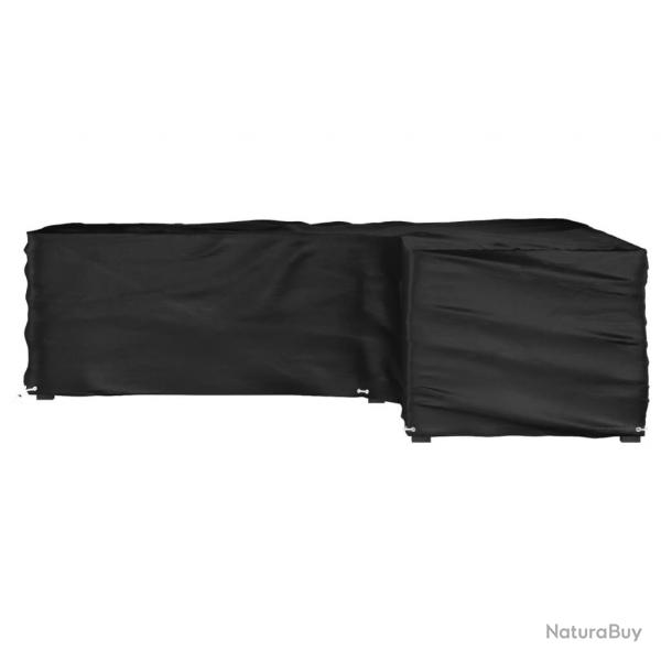 Housse de salon de jardin en forme de L 16 oeillets 250x250x70cm alsavelo