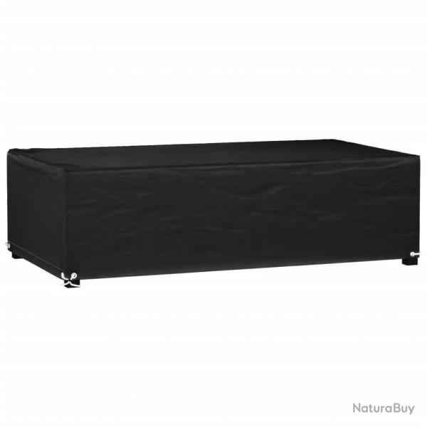 Housse de salon de jardin 8 oeillets 125x70x35 cm rectangulaire alsavelo