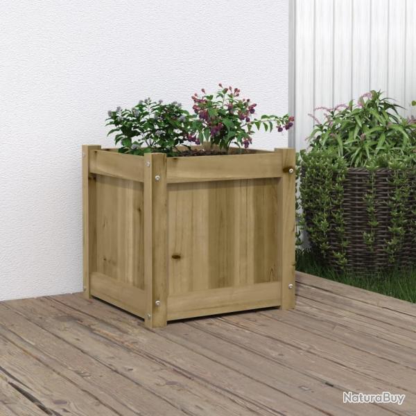 Jardinire 40x40x40 cm bois de pin imprgn alsavelo