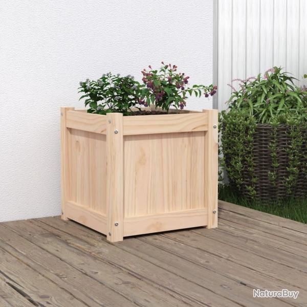 Jardinire 40x40x40 cm bois de pin massif alsavelo