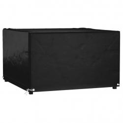 Housse de salon de jardin 8 oeillets 125x125x75 cm carré alsavelo