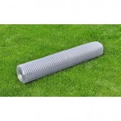 Grillage pour volière acier galvanisé 10x1 m argenté alsavelo