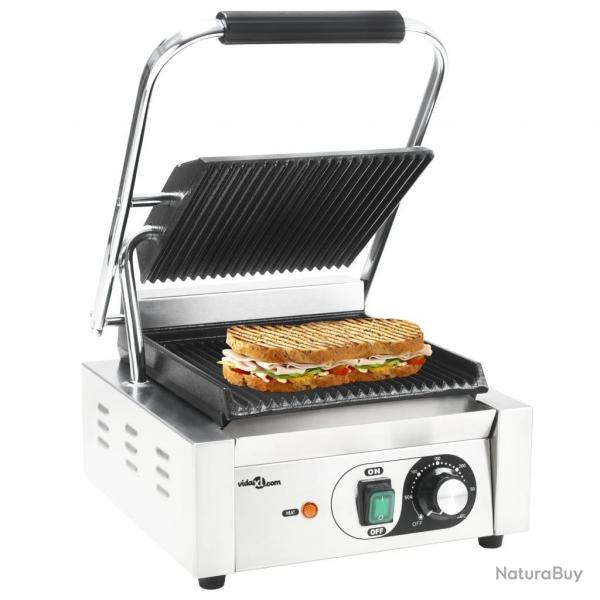 Grill pour panini rainur Acier inoxydable 1800 W 31x30,5x20 cm alsavelo
