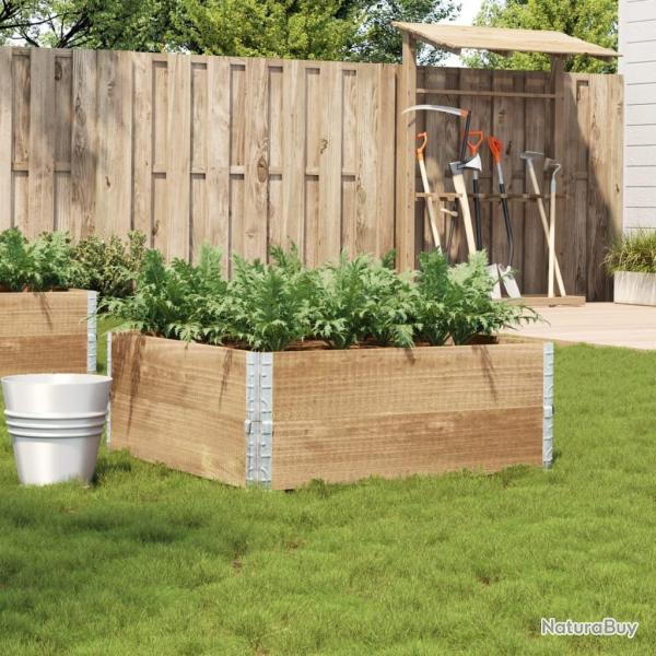 Jardinire 100x100 cm bois de pin massif alsavelo