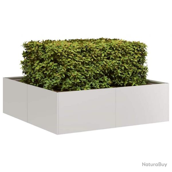 Jardinire 100x100x30 cm acier inoxydable alsavelo
