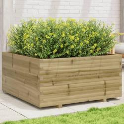 Jardinière 100x100x49,5 cm bois de pin imprégné alsavelo
