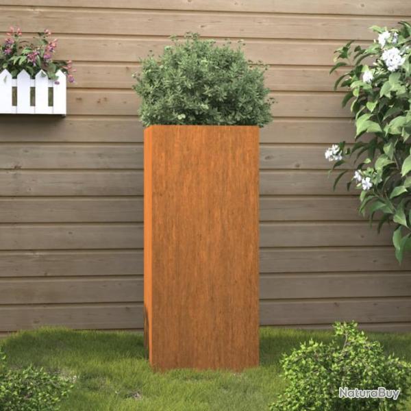 Jardinire 32x29x75 cm acier corten alsavelo