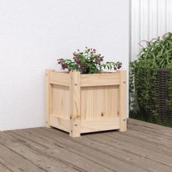 Jardinière 31x31x31 cm bois de pin massif alsavelo