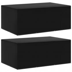Housses de salon de jardin 2 pcs 7 oeillets 225x143x90 cm alsavelo