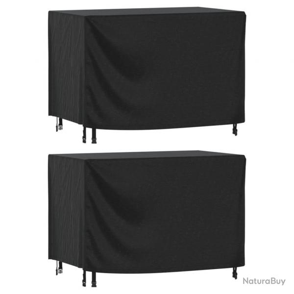 Housses de salon de jardin 2 pcs 140x70x90 cm impermable 420D alsavelo